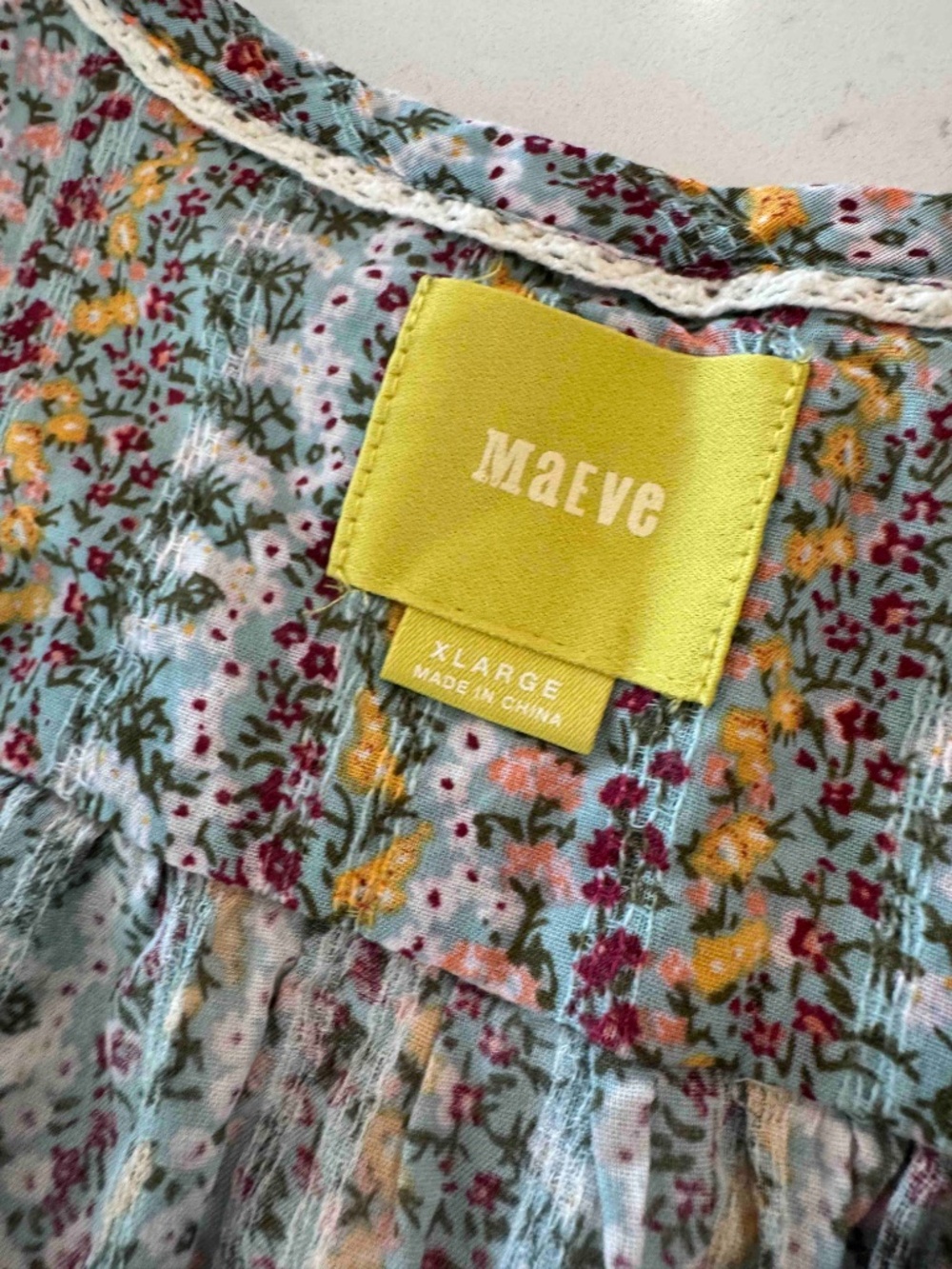 Maeve Anthropologie Pintuck Top Sz XL - Picture 3 of 6